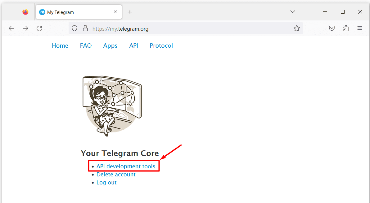 telegram account creator - get API