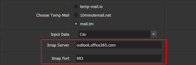 IMAP server of hotmail