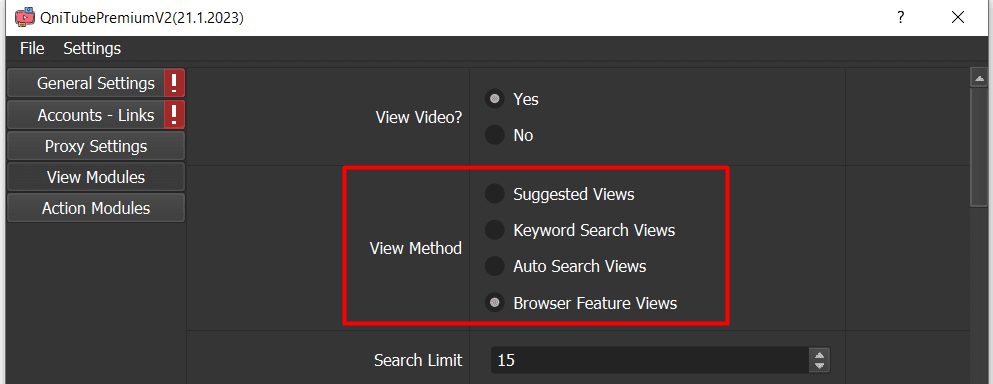 Youtube view bot - browser feature view