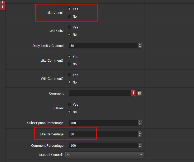 Like video Youtube - Phần mềm cày view Youtube