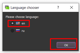 website traffic tool - choose language