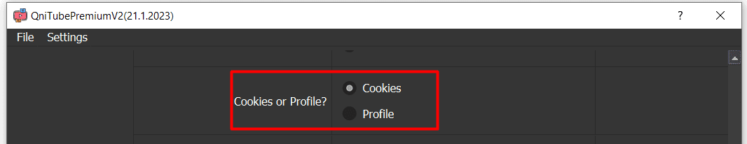 YouTube view tool - cookies or profile