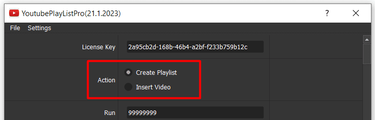 youtube playlist bot - create playlist