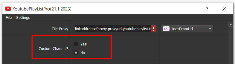 youtube playlist bot - do not custom channel