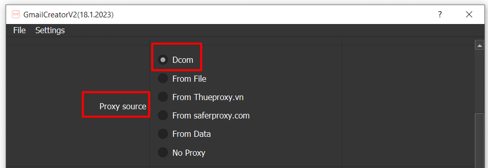 Dcom - Gmail creator bot