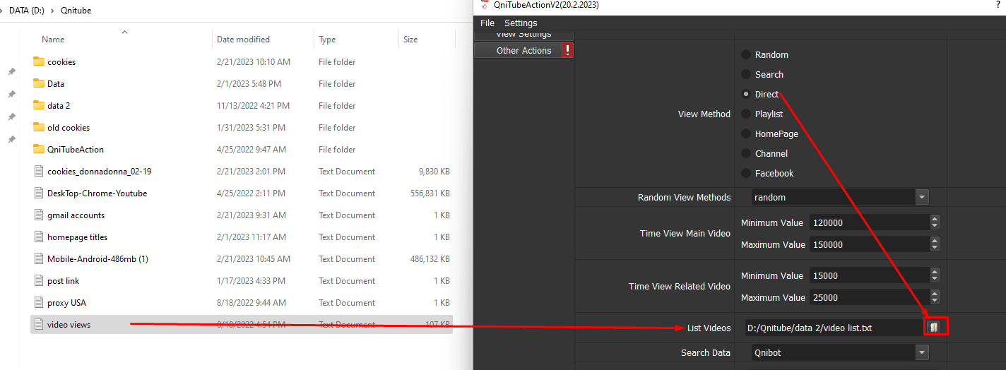 Run video views on Youtube