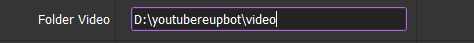 video folder - Youtube uploading tool
