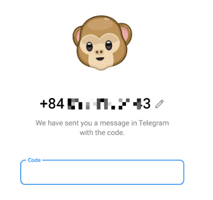 get Telegram code - telegram bot