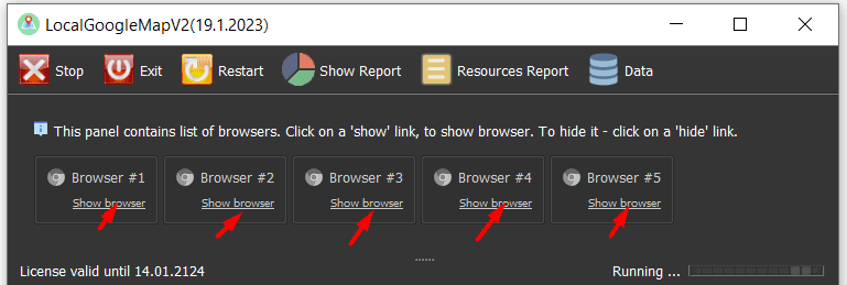 local seo tool - SHOW BROWSERS