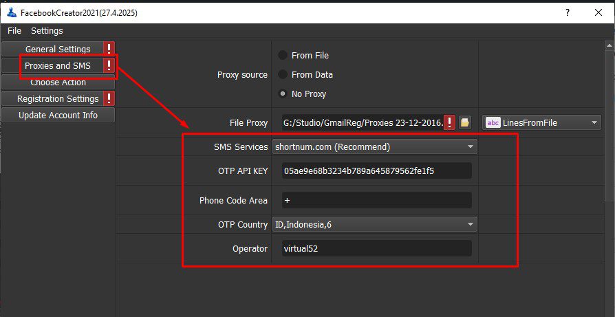 Thuê sim tool tạo nick Facebook 
