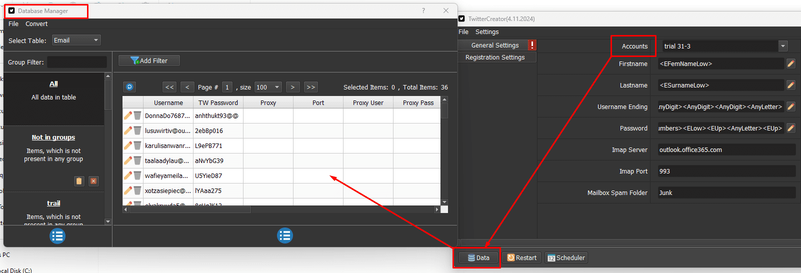 twitter-account-creator-database
