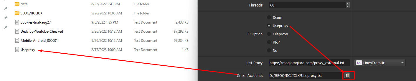 automatic seo tool - proxy settings