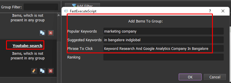search for youtube keyword
