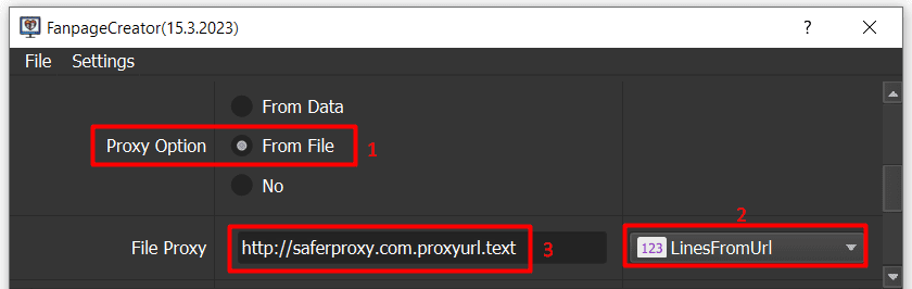 User proxy URL - Facebook Auto Like Bot
