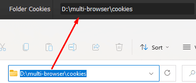 cookies folder - multi-tabs tool