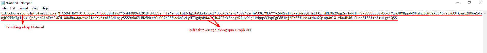 File lưu tài khoản Hotmail