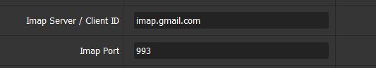 Nhập Imap Server và Imap Port trong tool tạo Twitter