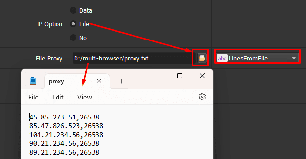 proxy file - multibrowser tool