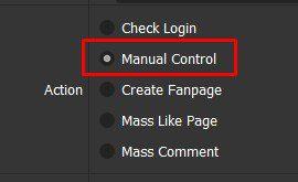 Manual Control - Phần mềm tăng like Facebook