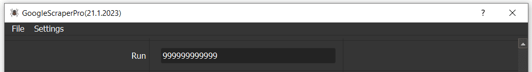 scraper auto tool - run default 
