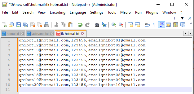file hotmail - phần mềm tạo hotmail
