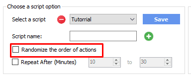 instagram automation tool - do not randomize the order of actions
