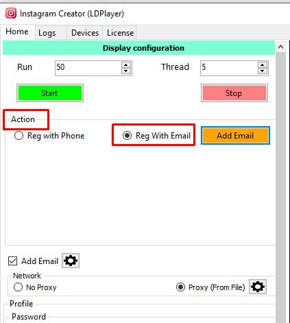 Reg with Email