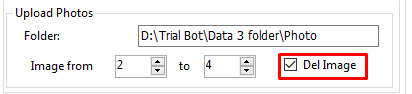 Upload Photos - Delete image - Tinder auto bot
