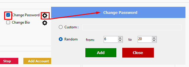 change password using telegram member adder