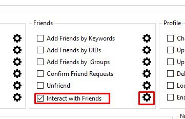 Interact with Friends - Phần mềm Facebook marketing