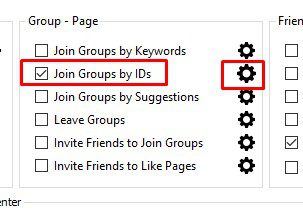 Tham gia nhóm bằng ID - Phần mềm Facebook marketing