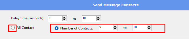 number of contacts to send message - telegram member adder