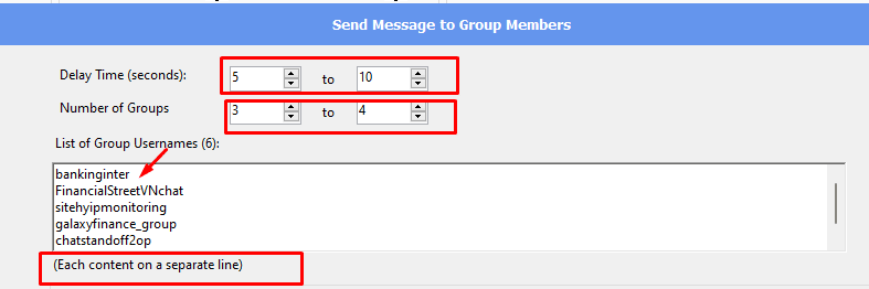 send messages to group members 2