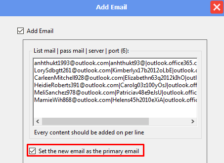 set new email as primary email- facebook marketing software