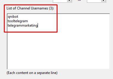 Username kênh cần sub - Tool kéo member Telegram