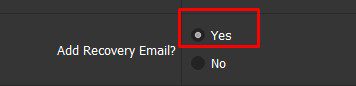 Thêm Email khôi phục - Phần mềm bật 2FA Hotmail