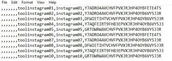 File dữ liệu tool reup Instagram