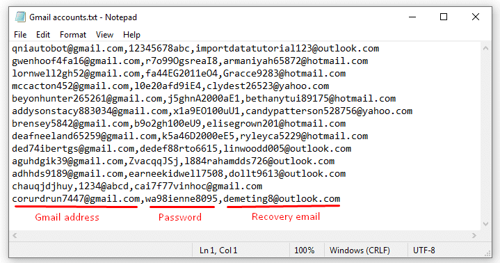 Gmail accounts  - youtube music auto tool