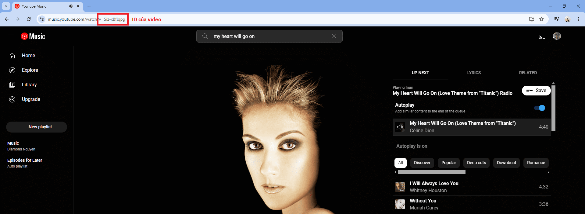 ID video - tăng lượt nghe youtube music