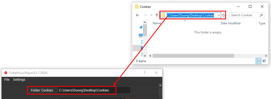 folder cookies - tăng lượt nghe youtube music