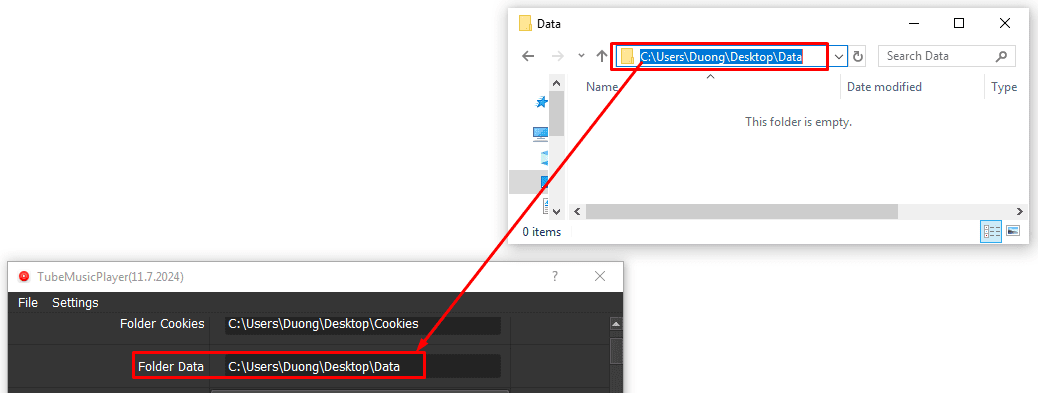 folder data - tăng lượt nghe youtube music