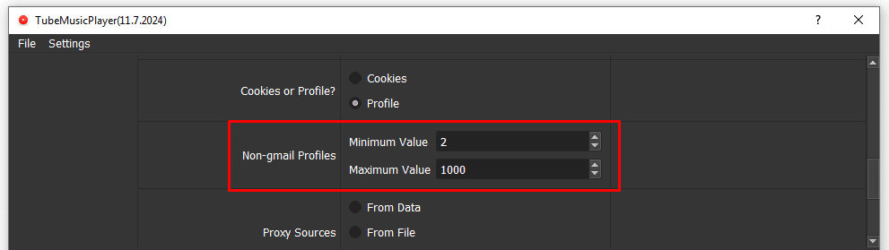 non - gmail profiles - increase youtube music plays