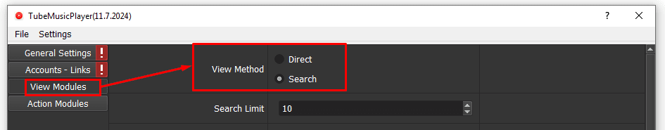 view method - search  - youtube bot