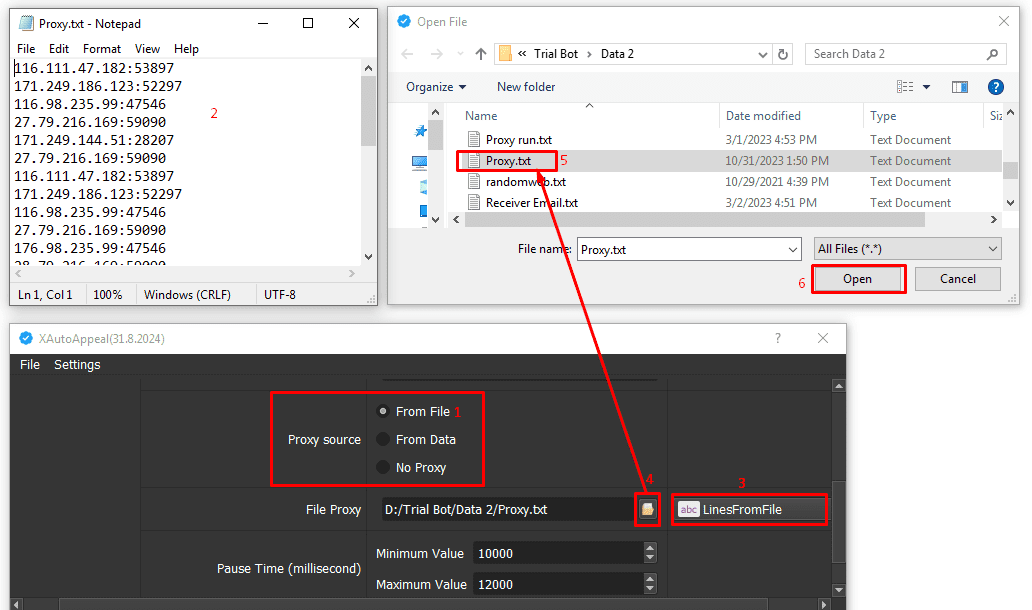 proxy - from file - unlock X accounts