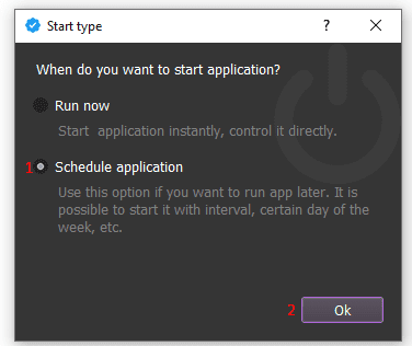 schedule application  - appeal suspended X accounts