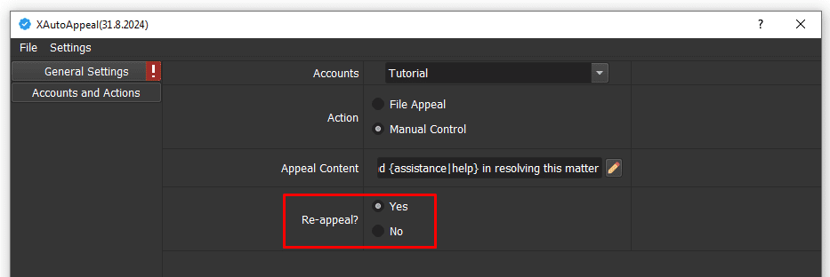 re-appeal - yes  - appeal suspended X