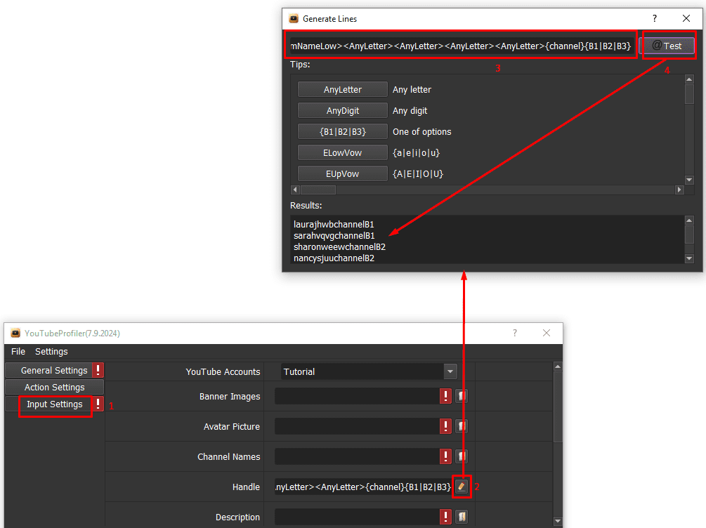 handle - quản lý nhiều kênh Youtube