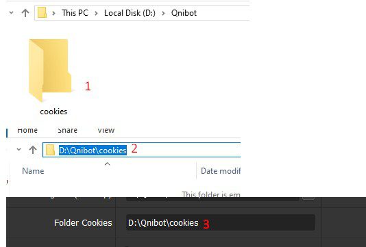 Tạo và dẫn thư mục cookies trong tool auto Medium