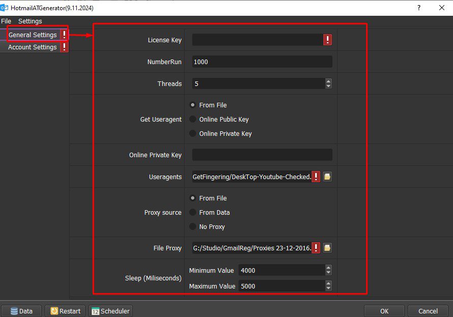 General Settings - Tool tạo refresh token