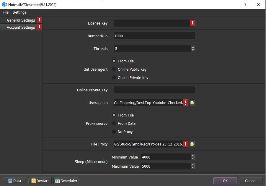 Giao diện tool refresh token